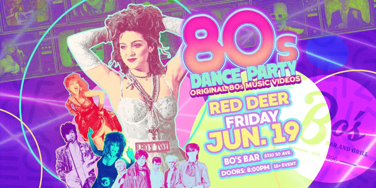80s Dance Party Red Deer!